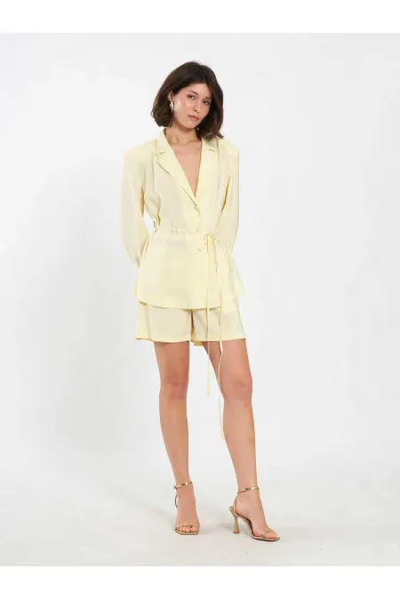 010867 Pileli Mini Şort