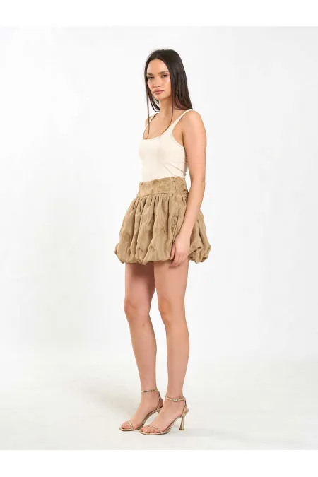 Jupe ballon avec corsage à la taille 041166