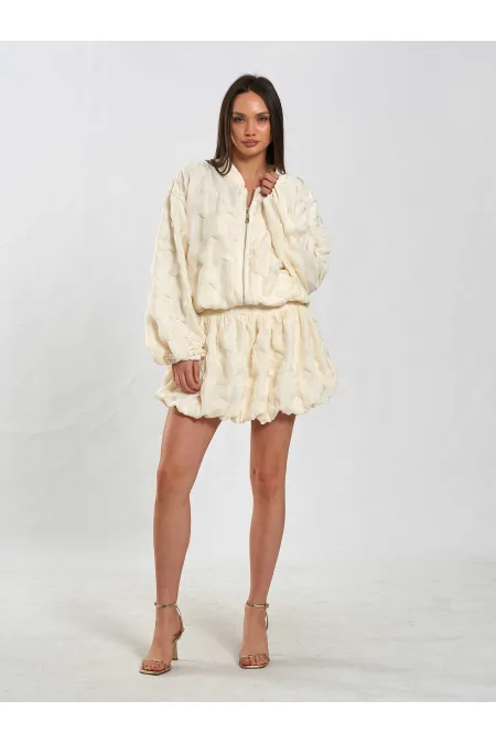 Jupe ballon avec corsage à la taille 041166