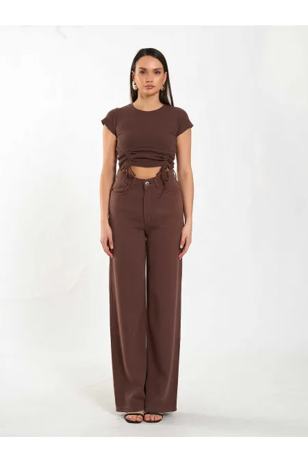 031659 Tencel Straight Leg Trousers 031659 Tencel Straight Leg Trousers