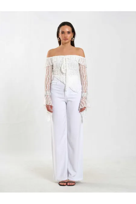 071832 Chemisier asymétrique à encolure bateau