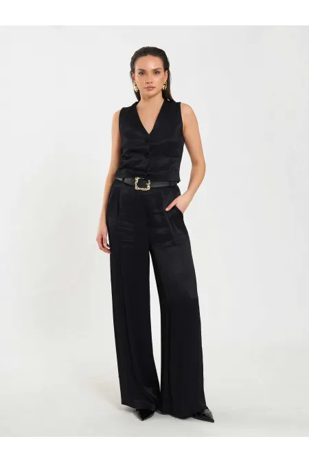 Gilet basique en satin 120734