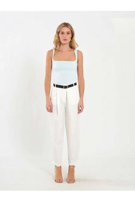 071857 Square Neck Strappy Blouse