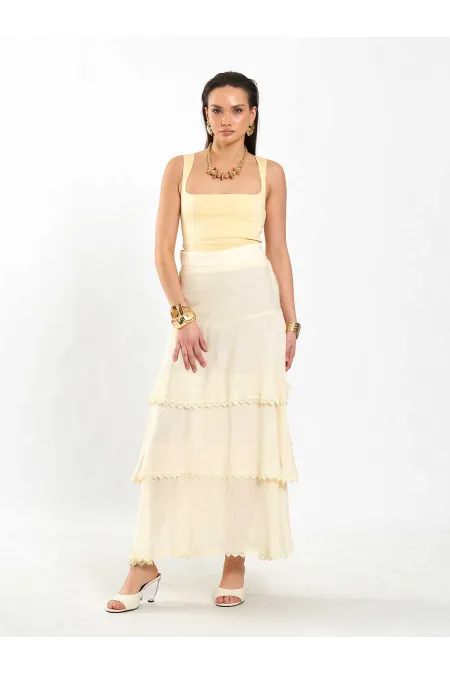 Jupe à volants superposés 041040