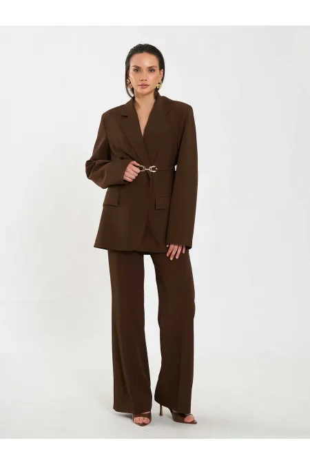 131060 Veste oversize avec détail de ceinture