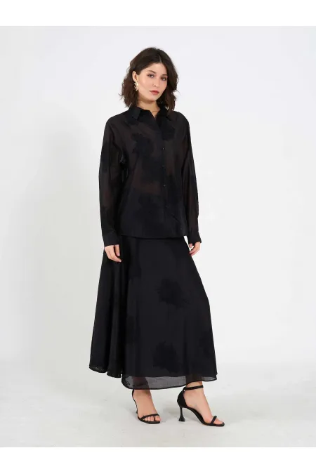 Chemise oversize brodée 080781