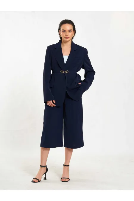 010872 Zincir Kemerli Bermuda