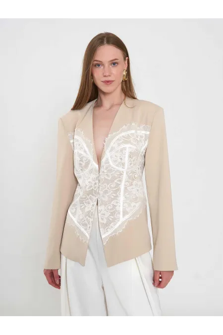 131064 Lace Corset Fit Jacket