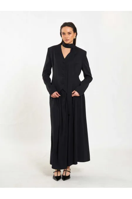 131049 Veste châle à col en V