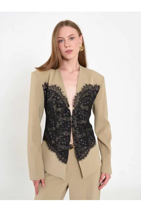 131064 Lace Corset Fit Jacket