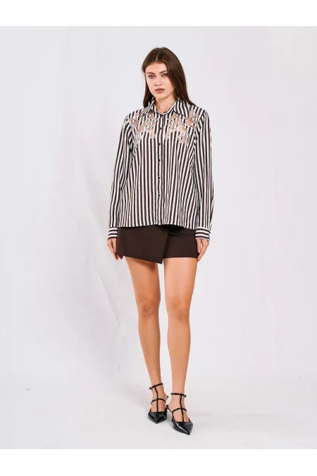 Chemise à détails brûlés 080716