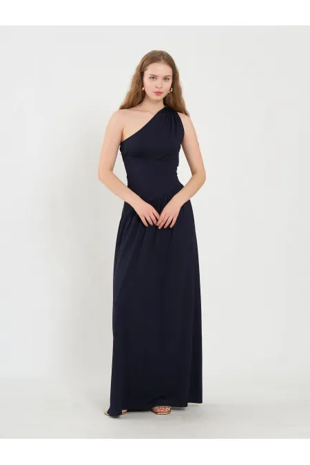 111688 Asymmetrical Waist Corset Dress