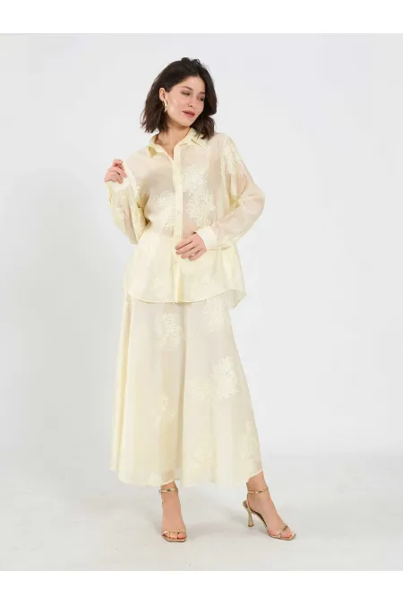 Chemise oversize brodée 080781