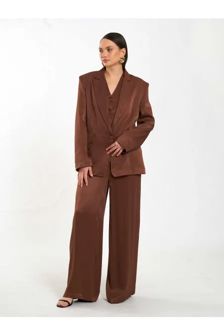 131055 Veste oversize à un bouton