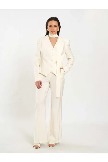 Pantalon à ceinture droite 031651