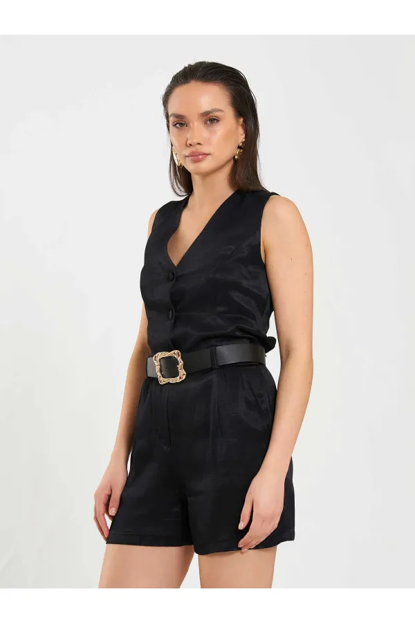 010874 Mini-shorts plissés