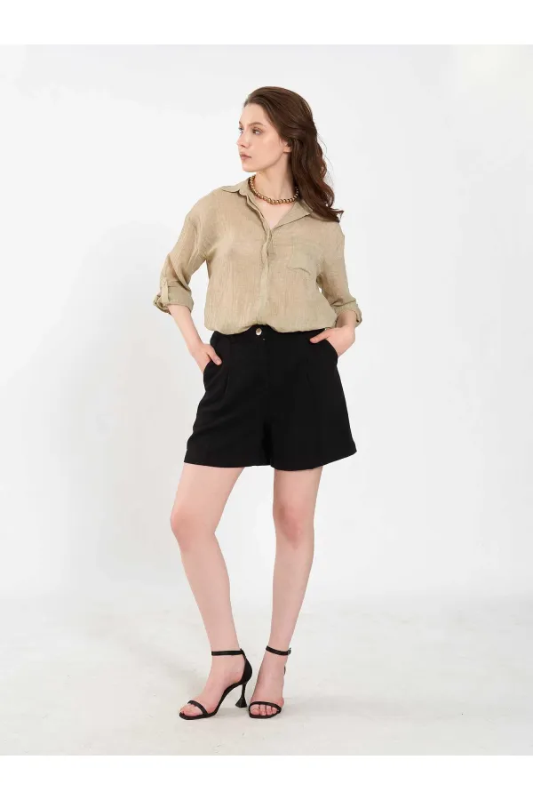 080825 Cotton Shirt with Hem 080825 Cotton Shirt with Hem