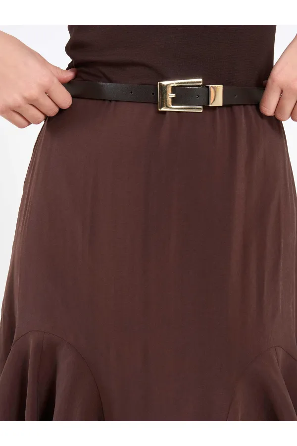 111711 Embellished Belted Dress