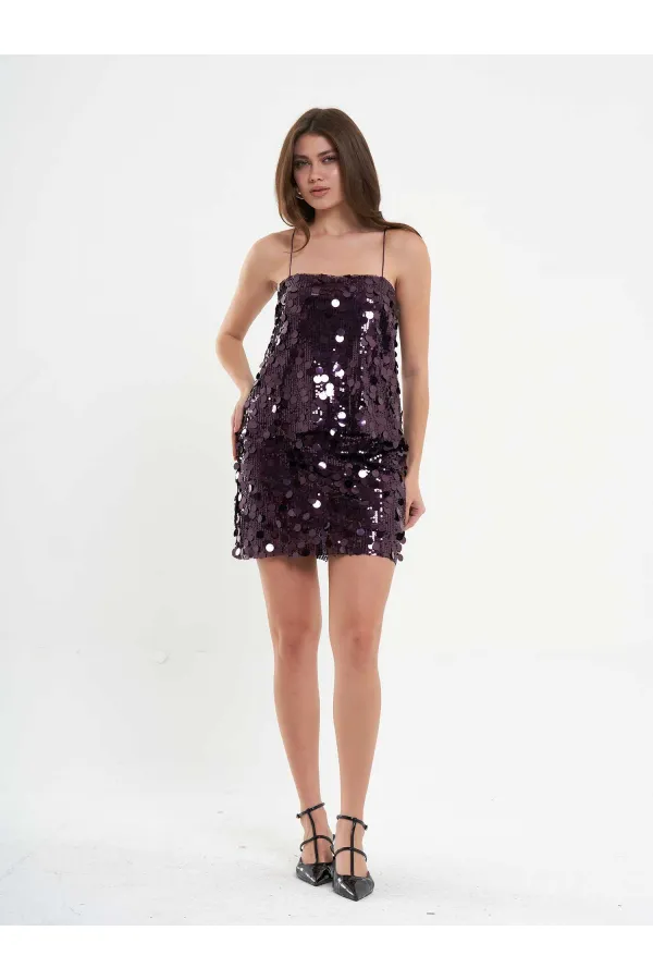 041115 Sequin Mini Skirt