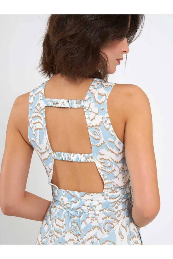 Robe 111537 avec boucle métallique au dos