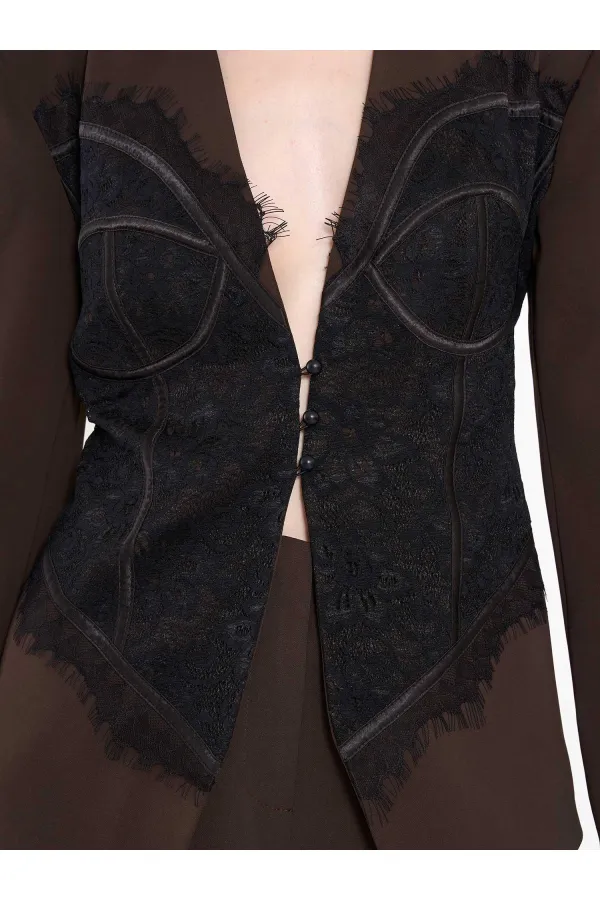 131064 Lace Corset Fit Jacket