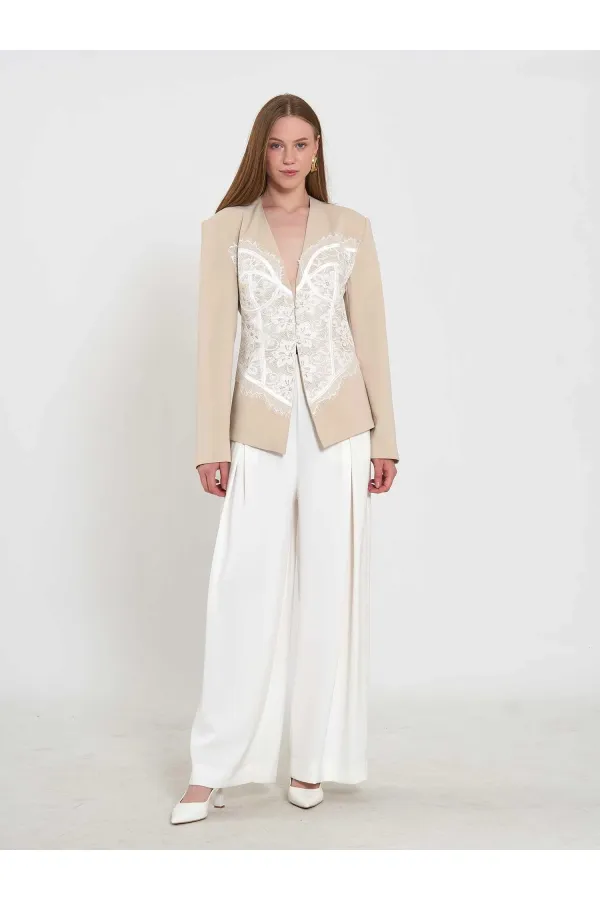 131064 Lace Corset Fit Jacket