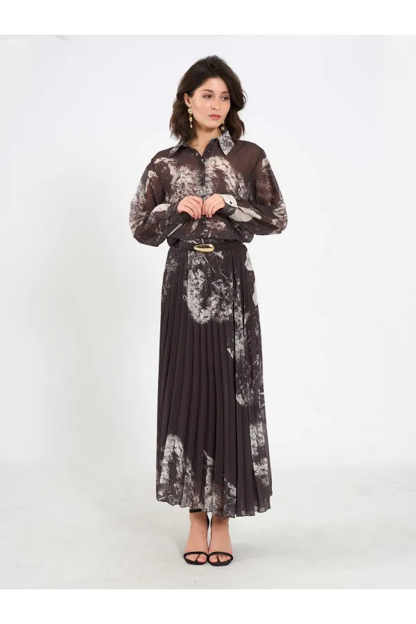 041189 Suluboya Efektli Piliseli Etek