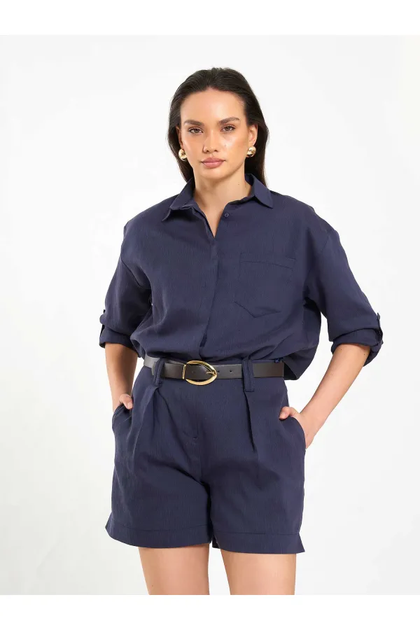 080783 Skirt-Framed Shirt