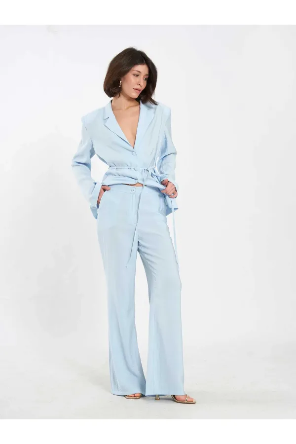 Pantalon à ceinture droite 031663