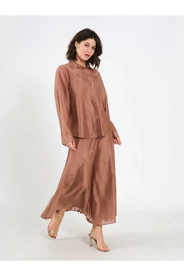 Chemise oversize brodée 080781