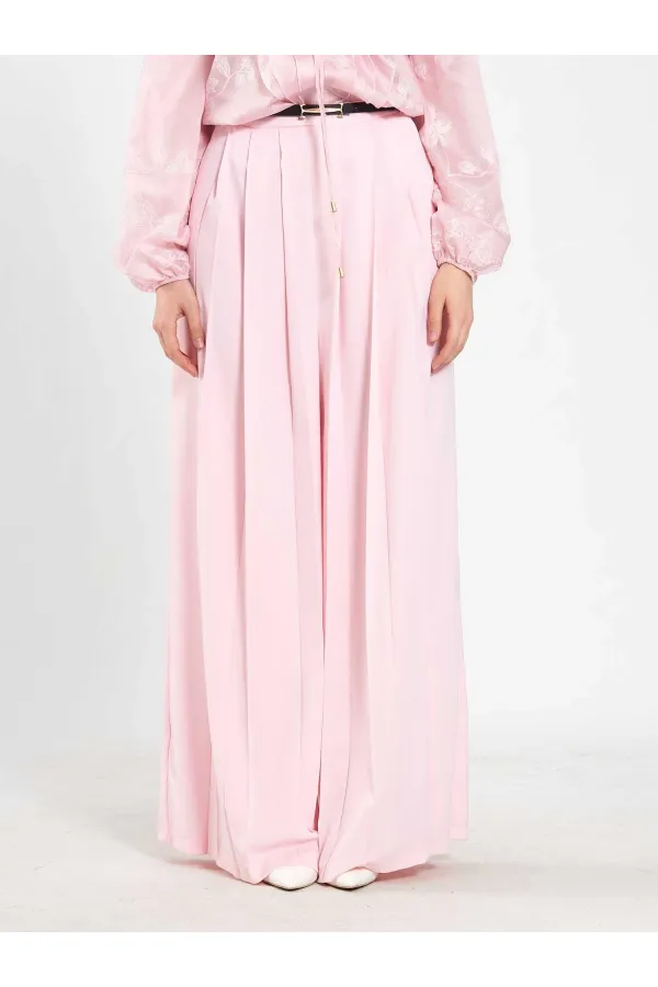 031676 Pleated Loose Fit Belted Trousers 031676 Pleated Loose Fit Belted Trousers