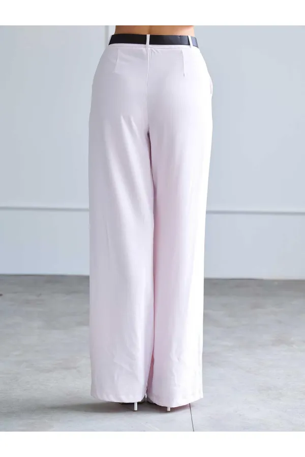 031661 Straight Cut Belted Trousers