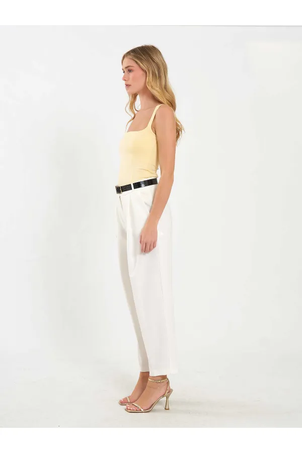 071857 Square Neck Strappy Blouse