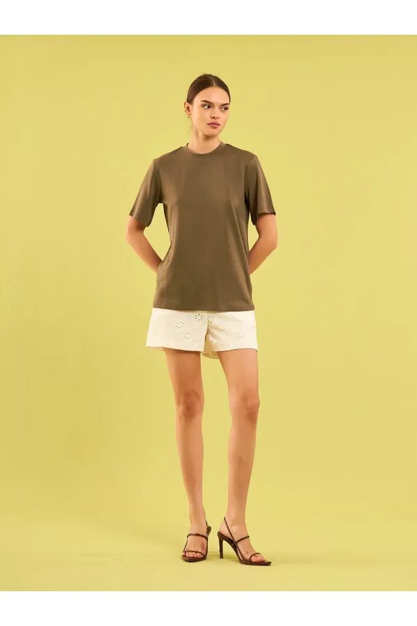 050733 Crew Neck Oversize T-Shirt