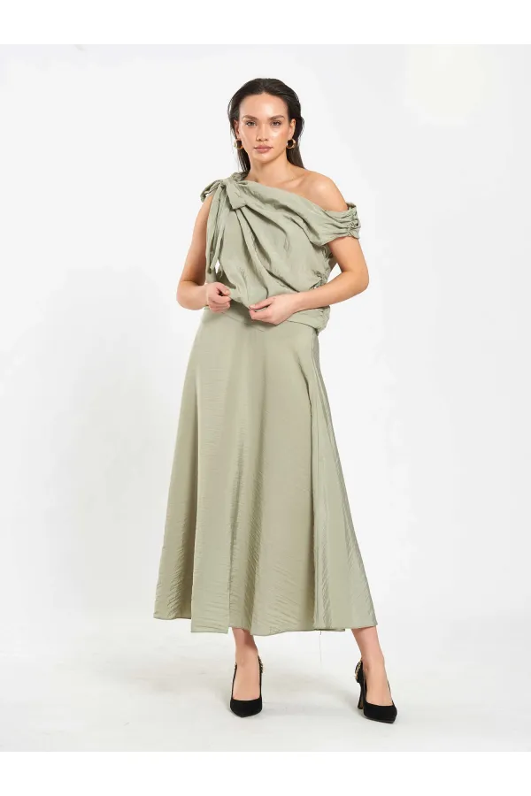 071886 One Shoulder Blouse