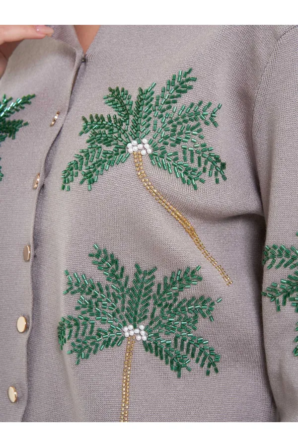 150525 Palmiye Boncuklu Hırka