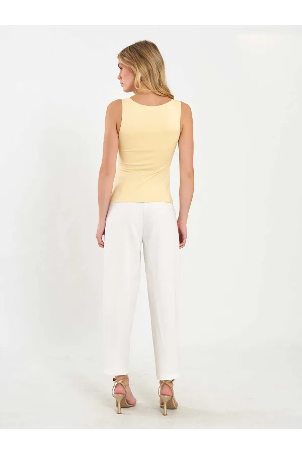 071857 Square Neck Strappy Blouse