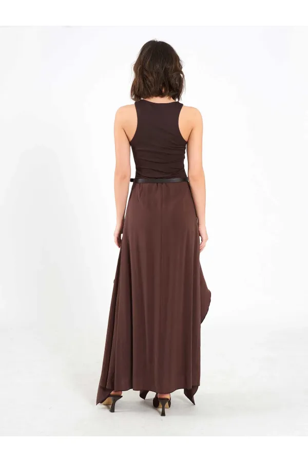 111711 Embellished Belted Dress