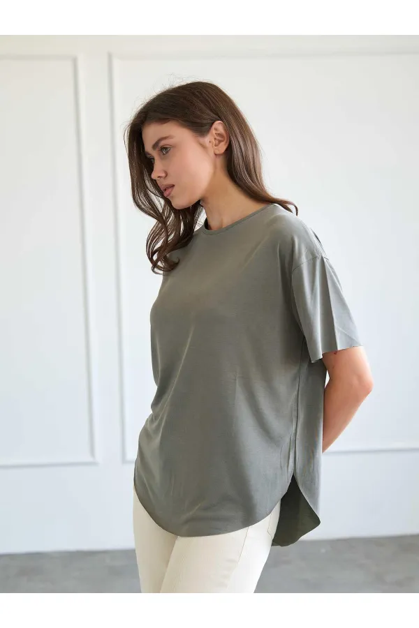 050746 Kısa Kollu Örme T-shirt