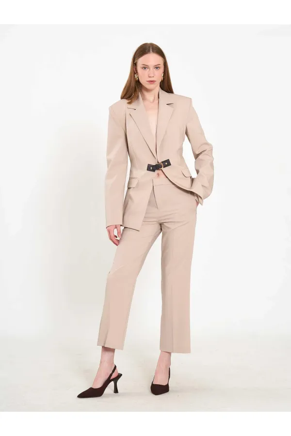 131066 Stella Jacket with Front Belt Buckle