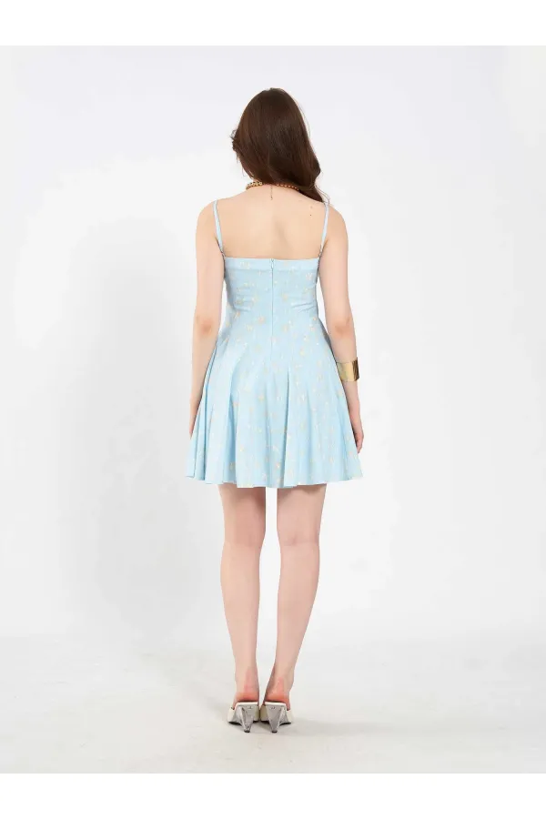 Robe mini déesse à bretelles 111728 Robe mini déesse à bretelles 111728