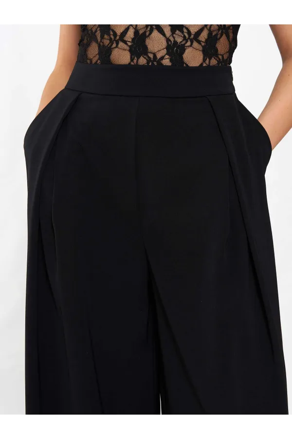 031635 A pileli Bol Paça Pantolon