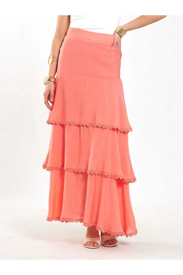 Jupe à volants superposés 041040