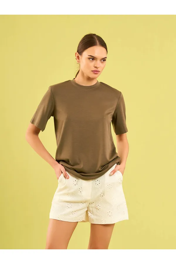 050733 Crew Neck Oversize T-Shirt