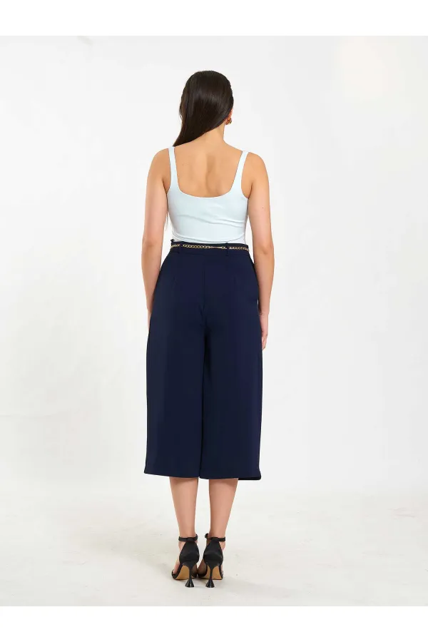 010872 Zincir Kemerli Bermuda