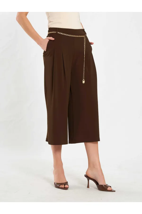 010872 Zincir Kemerli Bermuda