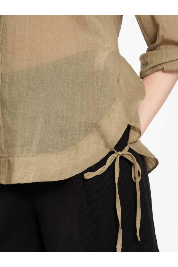 080825 Cotton Shirt with Hem 080825 Cotton Shirt with Hem