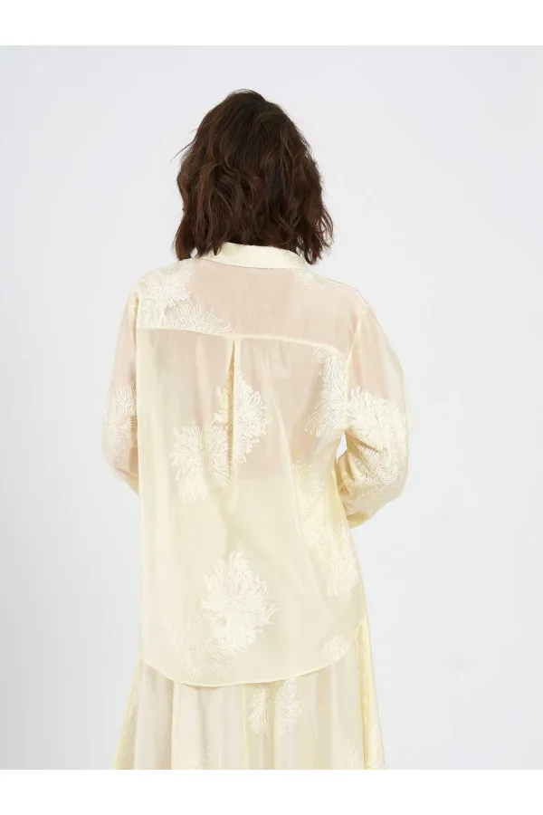 Chemise oversize brodée 080781