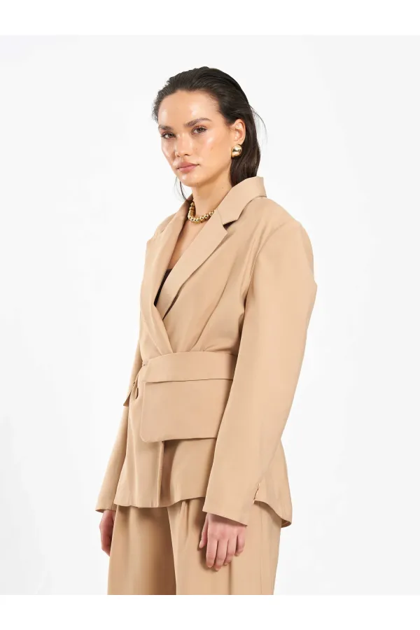 131057 Veste oversize avec sac