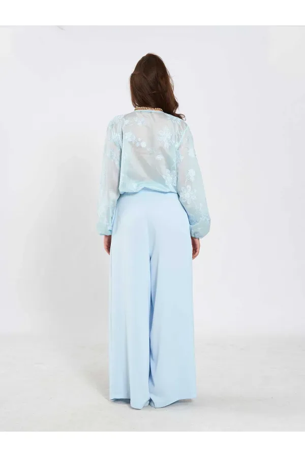 031676 Pleated Loose Fit Belted Trousers 031676 Pleated Loose Fit Belted Trousers